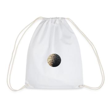 Stone Sphere - Drawstring Bag - white - Front
