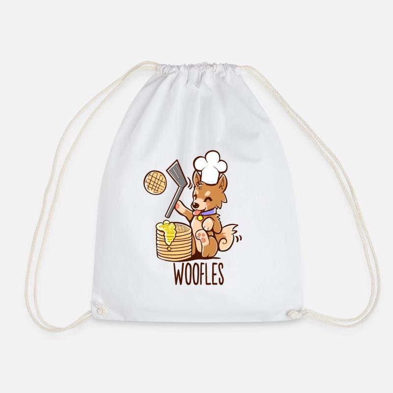 Ich mache Woofle - Turnbeutel - Weiß