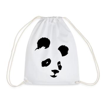 panda - Drawstring Bag - white - Front