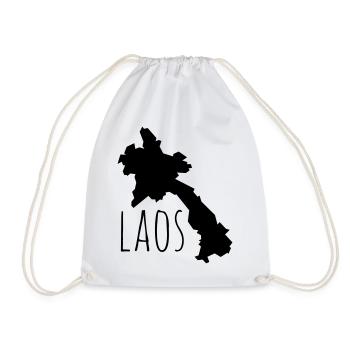 Laos - Turnbeutel - Weiß - Vorne