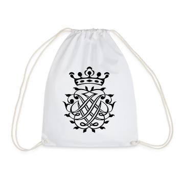Bach Siegel / Monogramm / Wappen / Insignien /Logo - Turnbeutel - Weiß - Vorne