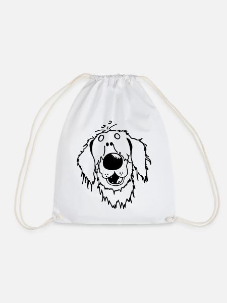 Hovawart - Hovi - Hund - Turnbeutel - Weiß