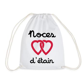 Noces d'étain - Sac de sport léger - blanc - Devant