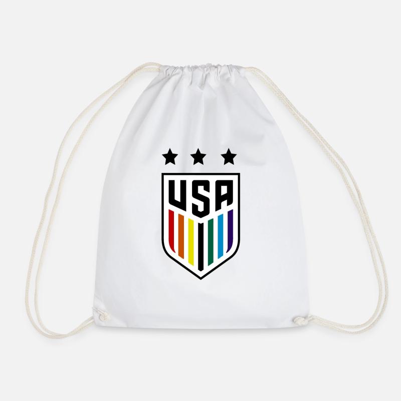 USWNT PRIDE - Drawstring Bag - white