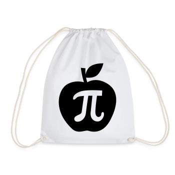 pi - Drawstring Bag - white - Front
