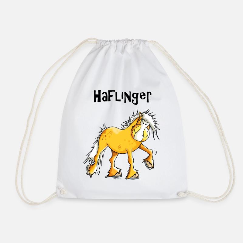 Hazel der Haflinger - Turnbeutel - Weiß