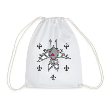 Vampire Bat Halloween - Drawstring Bag - white - Front