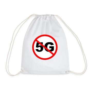 anti 5 G Network - Drawstring Bag - white - Front