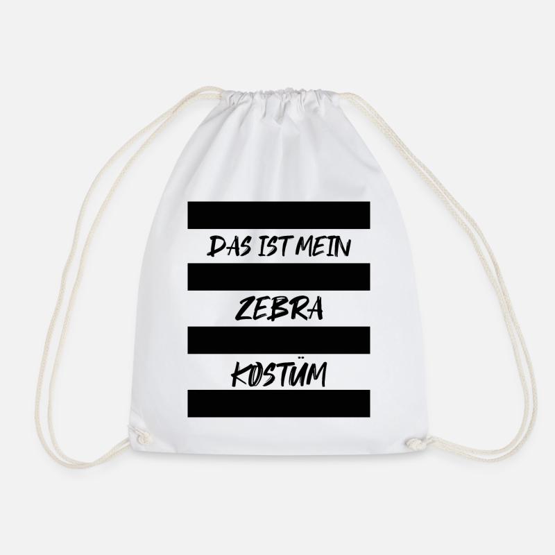Das Ist Mein Zebra Kostüm - Turnbeutel - Weiß