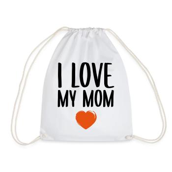 J'aime ma mère - Sac de sport léger - blanc - Devant