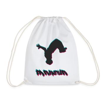 Parkour - Drawstring Bag - white - Front