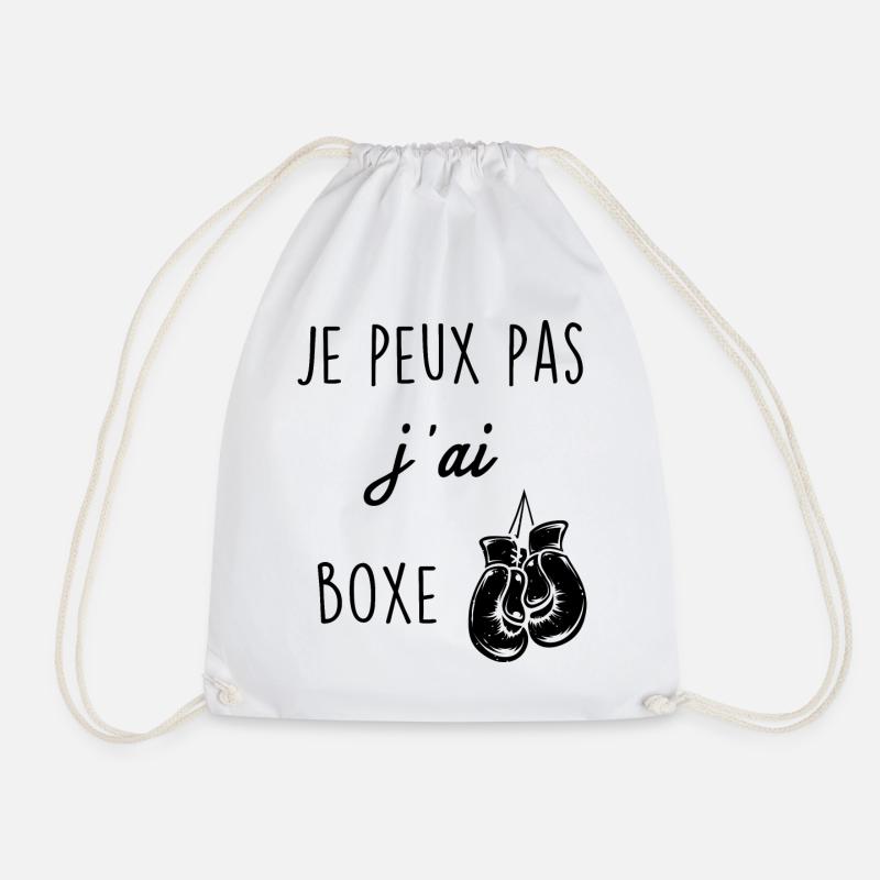 Je peux pas j ai boxe - Sac de sport léger - blanc