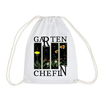 Garten Chefin - Turnbeutel - Weiß - Vorne