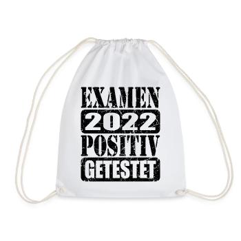 Examen 2022 positiv getestet - Turnbeutel - Weiß - Vorne