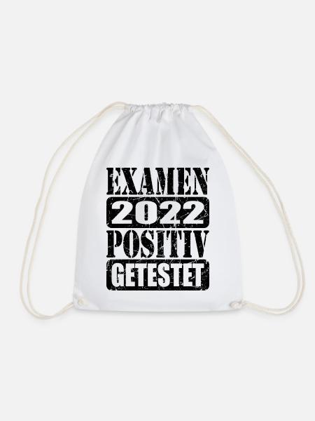 Examen 2022 positiv getestet - Turnbeutel - Weiß