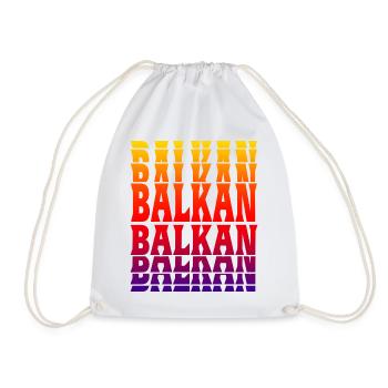 Balkan Design - Turnbeutel - Weiß - Vorne