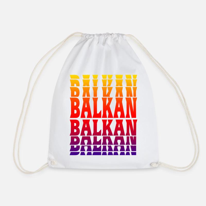 Balkan Design - Turnbeutel - Weiß