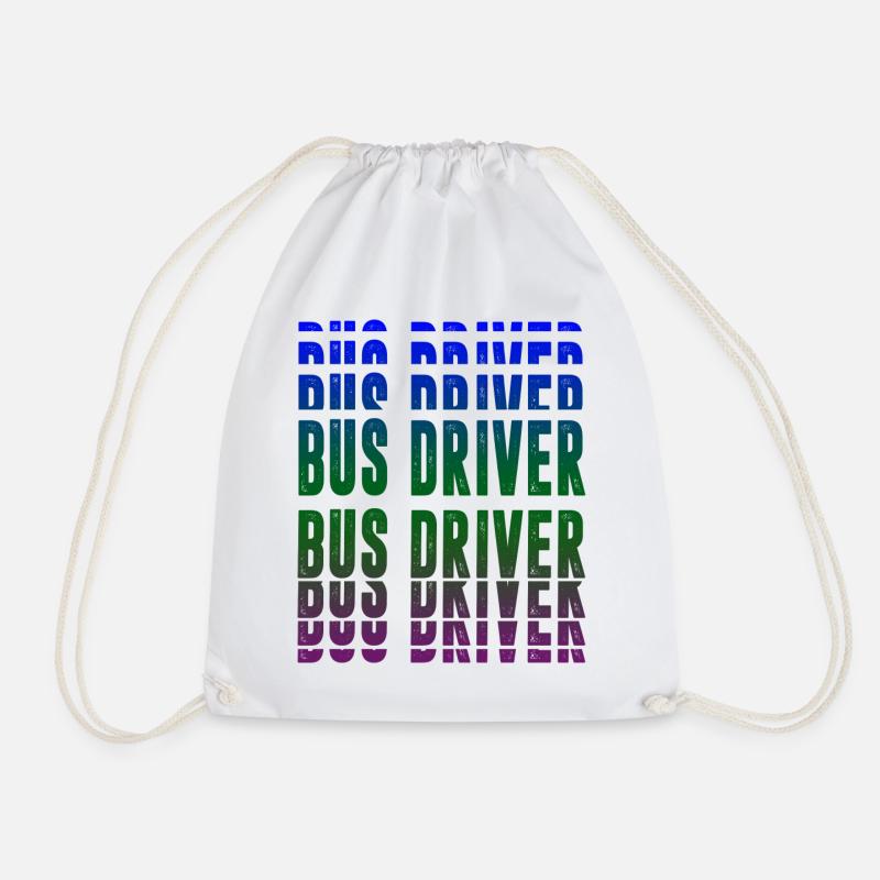 Busfahrer Design - Turnbeutel - Weiß