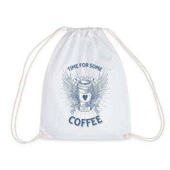 Il est temps de prendre un café - Sac de sport léger - blanc - Devant