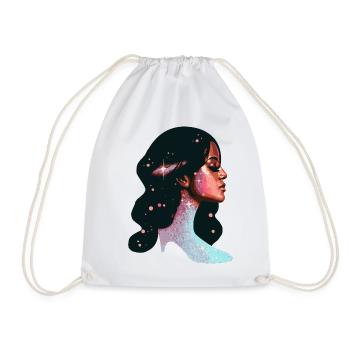 Conception de portrait de rêveur cosmique - Sac de sport léger - blanc - Devant