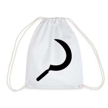 Sickle shadow image - Drawstring Bag - white - Front
