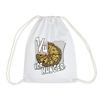 ein viertel vor hunger - Turnbeutel - Weiß - Vorne