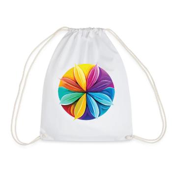 Fleur de Lotus - Méditation - Yoga - Zen - Sac de sport léger - blanc - Devant