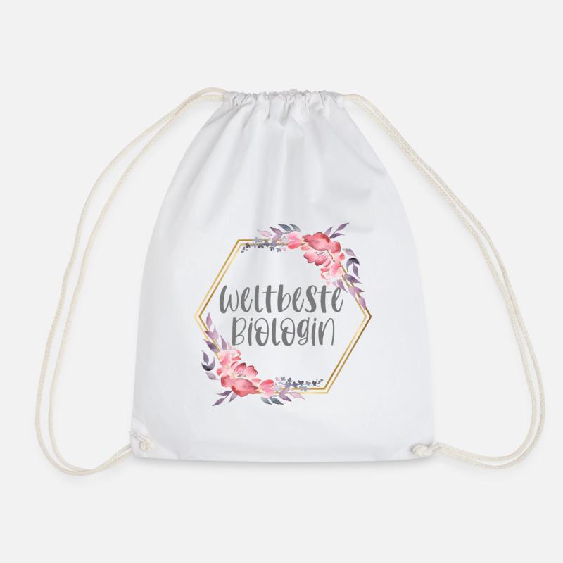 Biologin Biologie Mädchen Beruf Geschenk - Turnbeutel - Weiß
