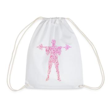 Haltérophilie Musculation Hommes Femmes Fitness - Sac de sport léger - blanc - Devant