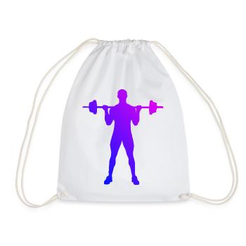 Krafttraining Ausdauertraining Cardio Damen - Turnbeutel - Weiß - Vorne