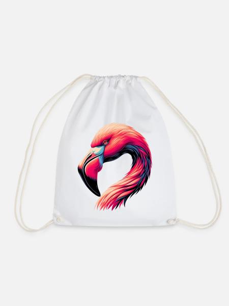 Flamingo - Turnbeutel - Weiß