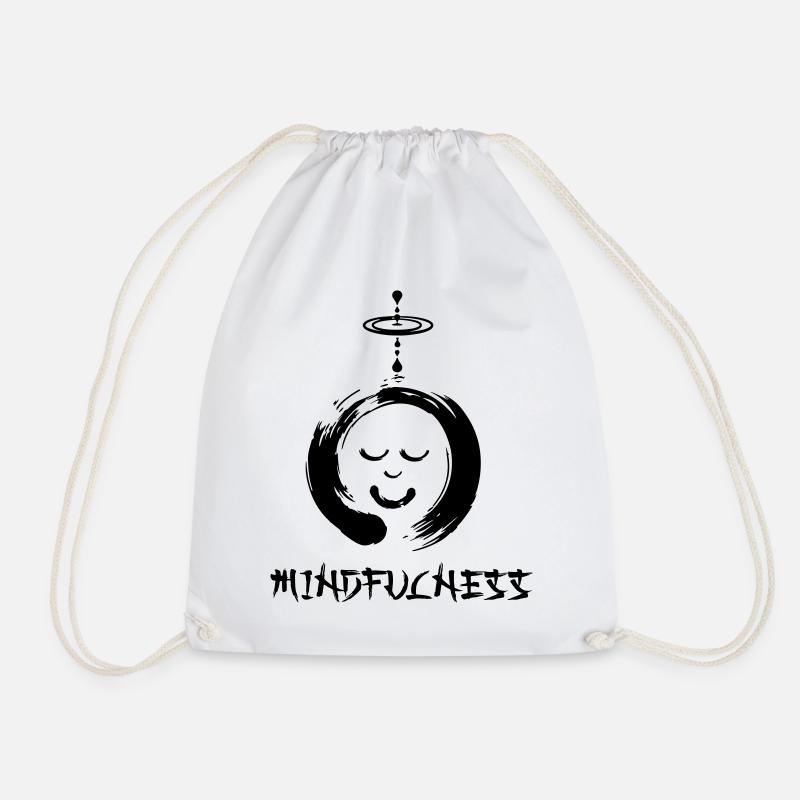 Enzo zen smiley Ensie Mindfulness - Drawstring Bag - white