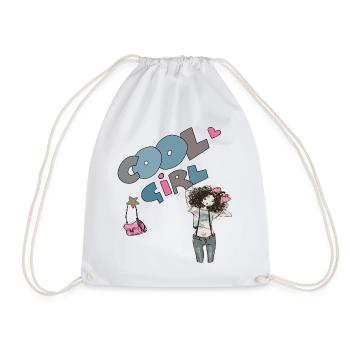 Fille, Fille Cool - Sac de sport léger - blanc - Devant