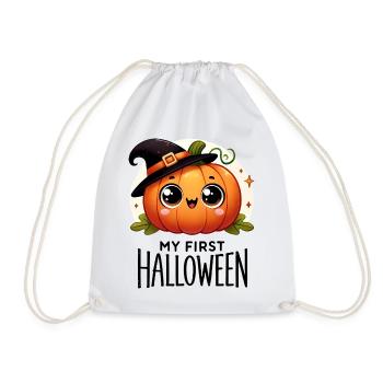 My First Halloween - Cute Pumpkin - Turnbeutel - Weiß - Vorne