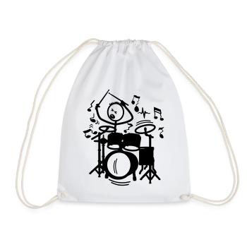 Batteur sauvage Transparent - Sac de sport léger - blanc - Devant