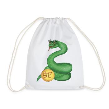 Astrologie Chinoise Serpent - Sac de sport léger - blanc - Devant