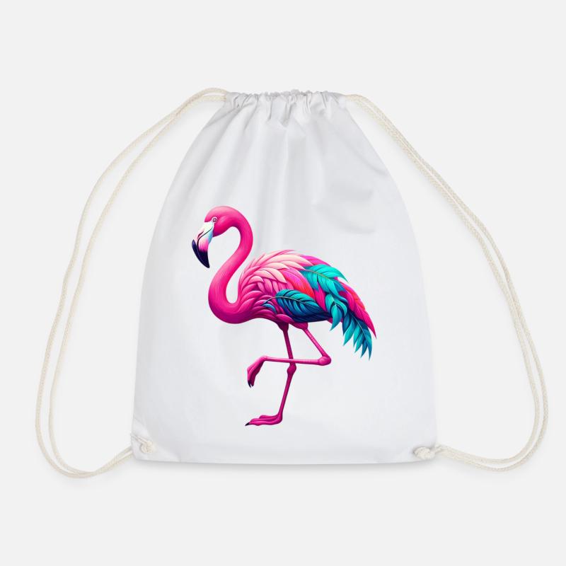 Flamingo - Turnbeutel - Weiß