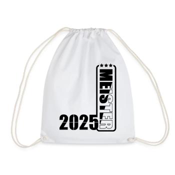 Meister 2025 - Turnbeutel - Weiß - Vorne
