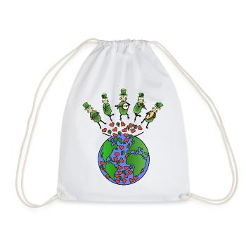 Musique folklorique Mouton - Sac de sport léger - blanc - Devant