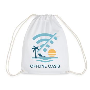 Offline - Drawstring Bag - white - Front