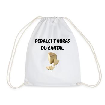 PÉDALES T’AURAS DU CANTAL - Sac de sport léger - blanc - Devant