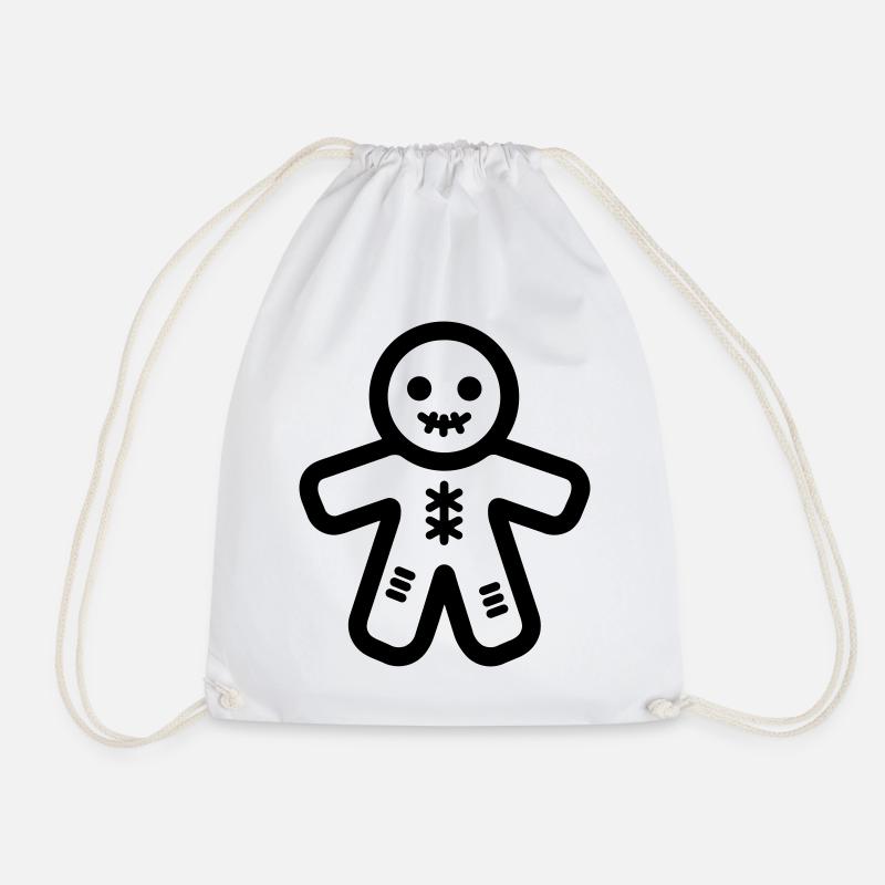 Voodoo Doll - Drawstring Bag - white