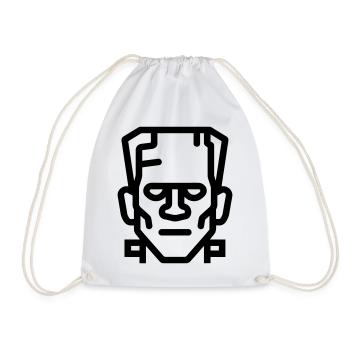 Halloween-Monster - Turnbeutel - Weiß - Vorne