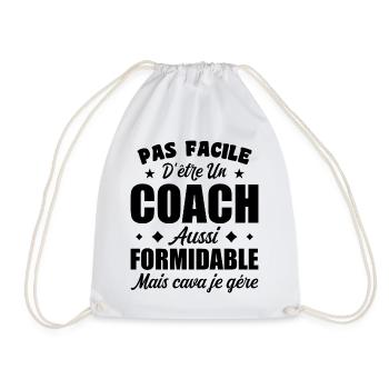 Coach Formidable Idée Cadeau Entraîneur Drôle - Sac de sport léger - blanc - Devant