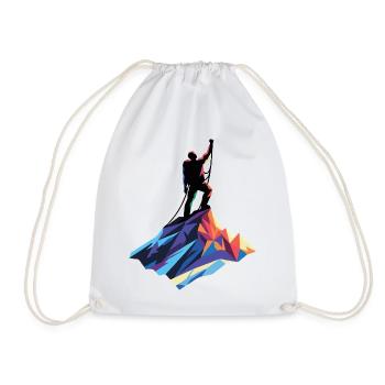 Alpiniste au sommet - Sac de sport léger - blanc - Devant
