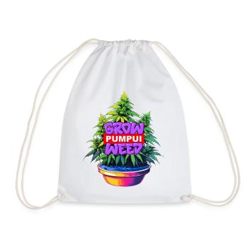 Cultivez des Pumpui Weed - Sac de sport léger - blanc - Devant