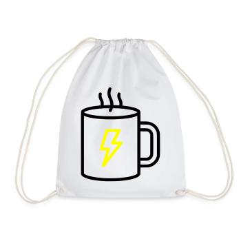 Coffee Mug Blitz Energy - Drawstring Bag - white - Front