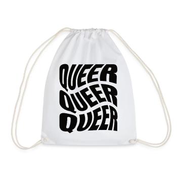 -2026-_LGBTQ_Queer_Queer_Queer - Turnbeutel - Weiß - Vorne
