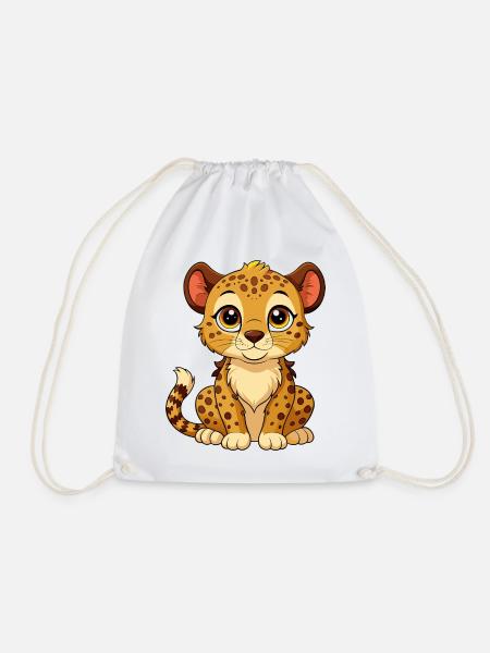Süßes Gepardenbaby-Gepard - Turnbeutel - Weiß