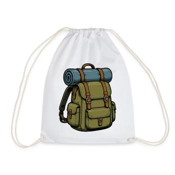 rucksack - Turnbeutel - Weiß - Vorne